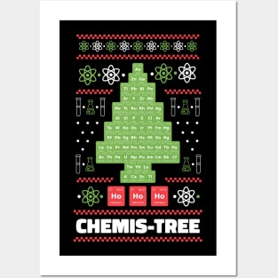 Chemis-Tree // Funny Chemistry Christmas Tree Posters and Art